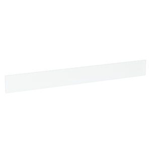 A long, narrow rectangular strip with a white or transparent look, similar to the Metro FL190 Label Holders for Flexline and Lifeline Carts, 10-Pack, set against a plain white background.