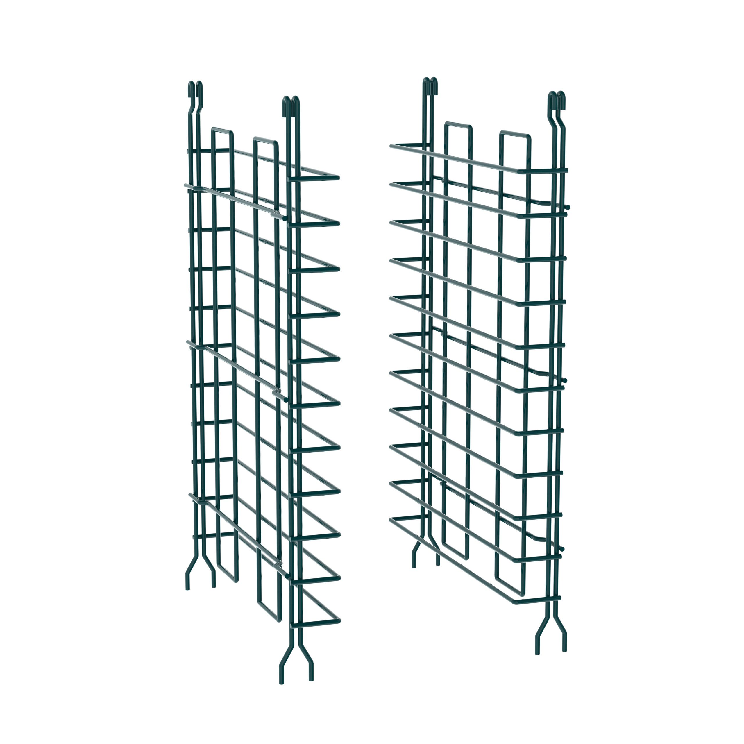 Super Erecta Tray Slides for 18" Wide Shelves Metroseal Green Epoxy
