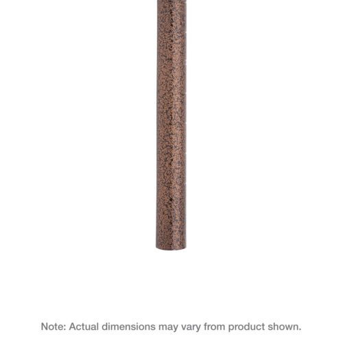 A vertical salami stick on a white background resembles the Metro 74UP-DCH Super Erecta SiteSelect Industrial Shelving Post in Copper Hammertone, 74 H. Note: Actual dimensions may vary from product shown.