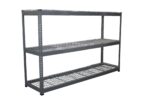 Boltless Shelving with Wire Deck - Grey