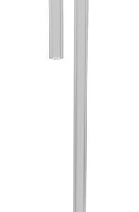 The Justrite Cap, 83mm Opn pump features a white, cylindrical plastic design with multiple nozzles and long, thin tubes for efficient liquid dispensing.