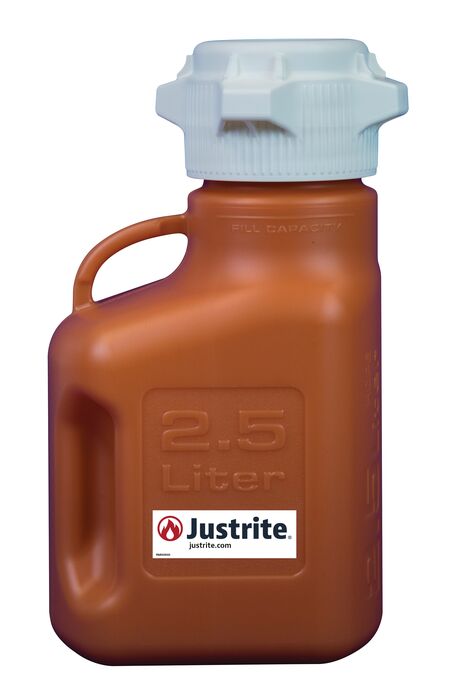 Justrite Carboy,Hdpe,2.5L,83Mm Cap,Amb