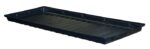 The Justrite Traytop Poly,En30/90,45Gal,Blk is a durable black tray with a ridged surface and slightly raised edges, ideal for organizing or planting. It supports up to 45 gallons of contents seamlessly.
