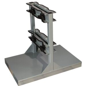 The Justrite Gcyl Fklft Pllt,4Cyl,B2B offers a flat base and angled holders, ideal for organizing gym equipment. Its sturdy design is perfect for B2B facilities seeking reliable solutions to streamline their fitness spaces.