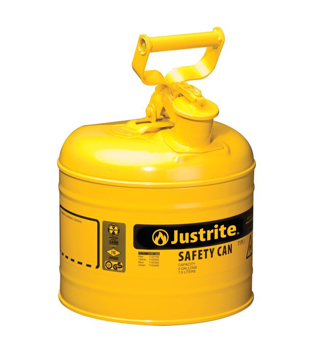 Justrite Can, Safety, Type 1, 2G Yel