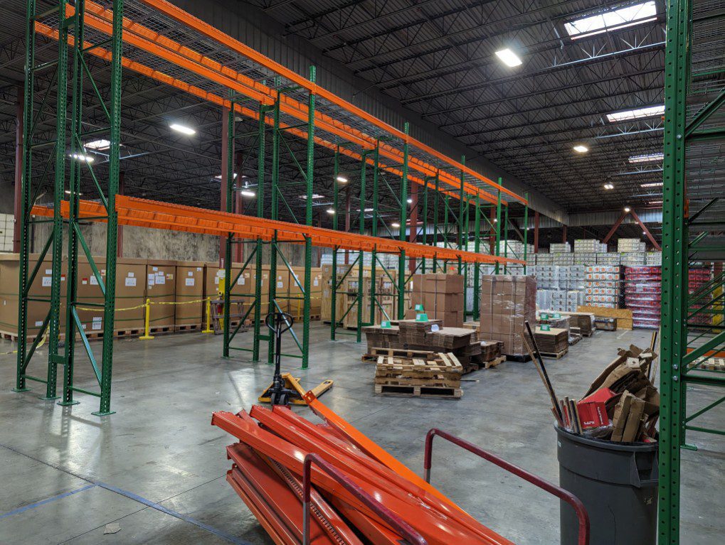Pallet rack with wire deck in Salt Lake City