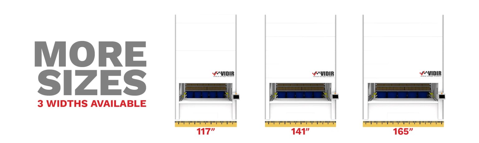 Vertical Storage Carousel Sizes