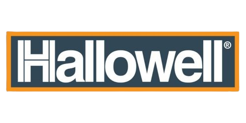 a logo of Hallowell