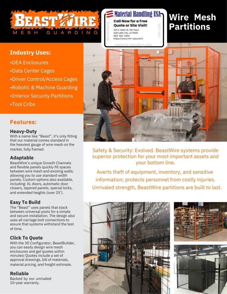 Catalog pages featuring various industrial products and equipment from Vestil.