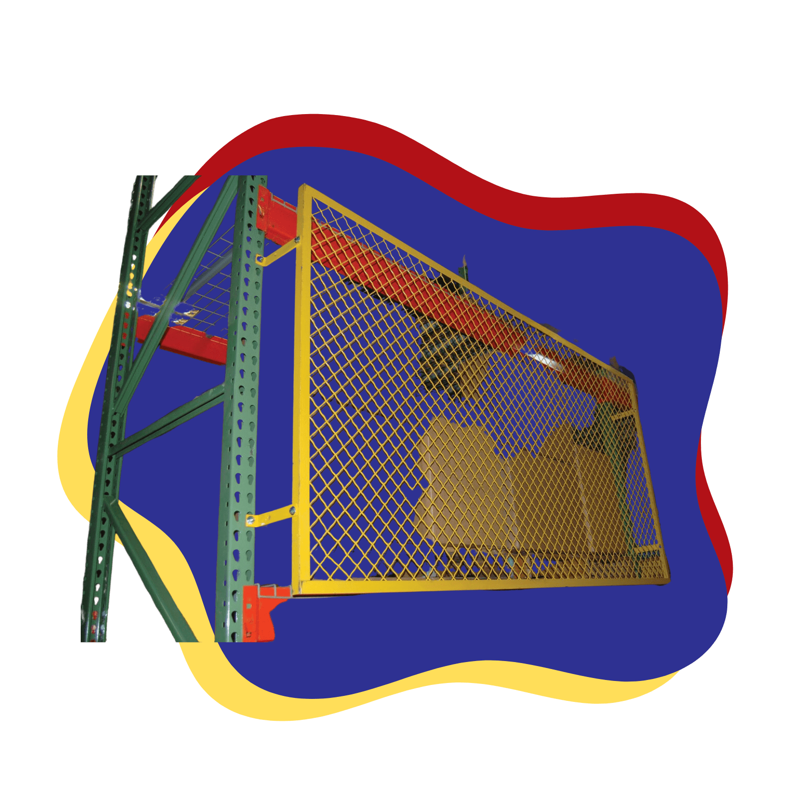 Pallet rack backing mesh