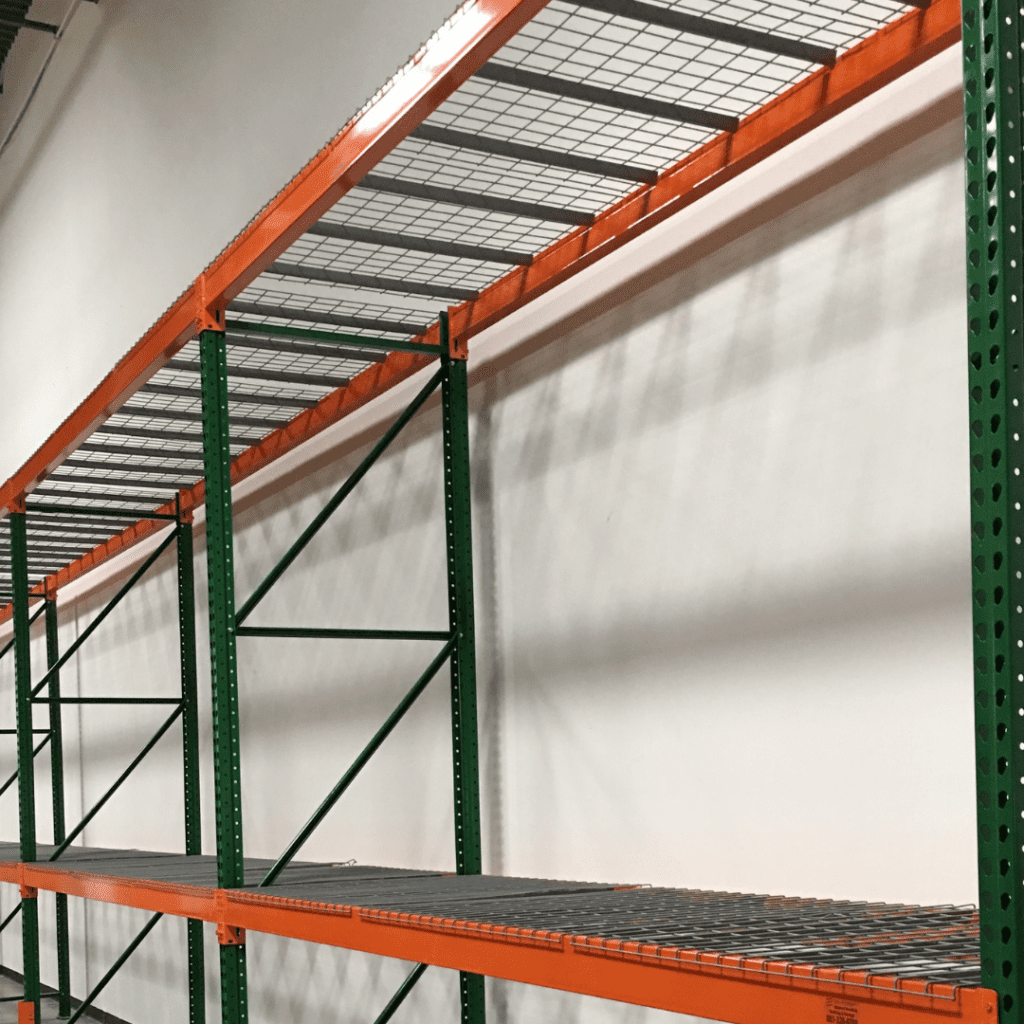 Wire deck system for pallet racking industrial