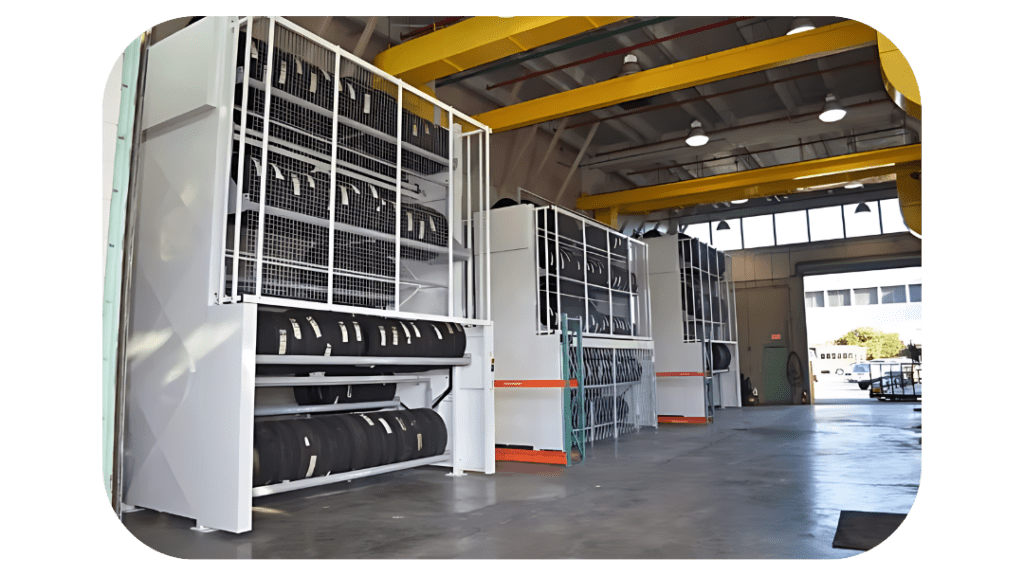 an image for How Does Tire Storage Systems Increase Storage Space?