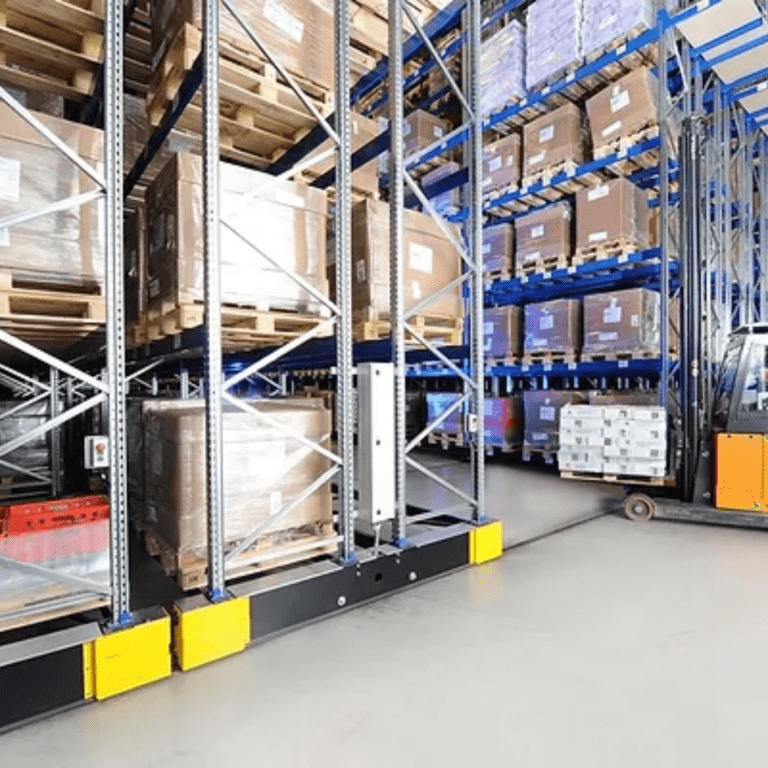 Pallet Rack on Mobile Shelving