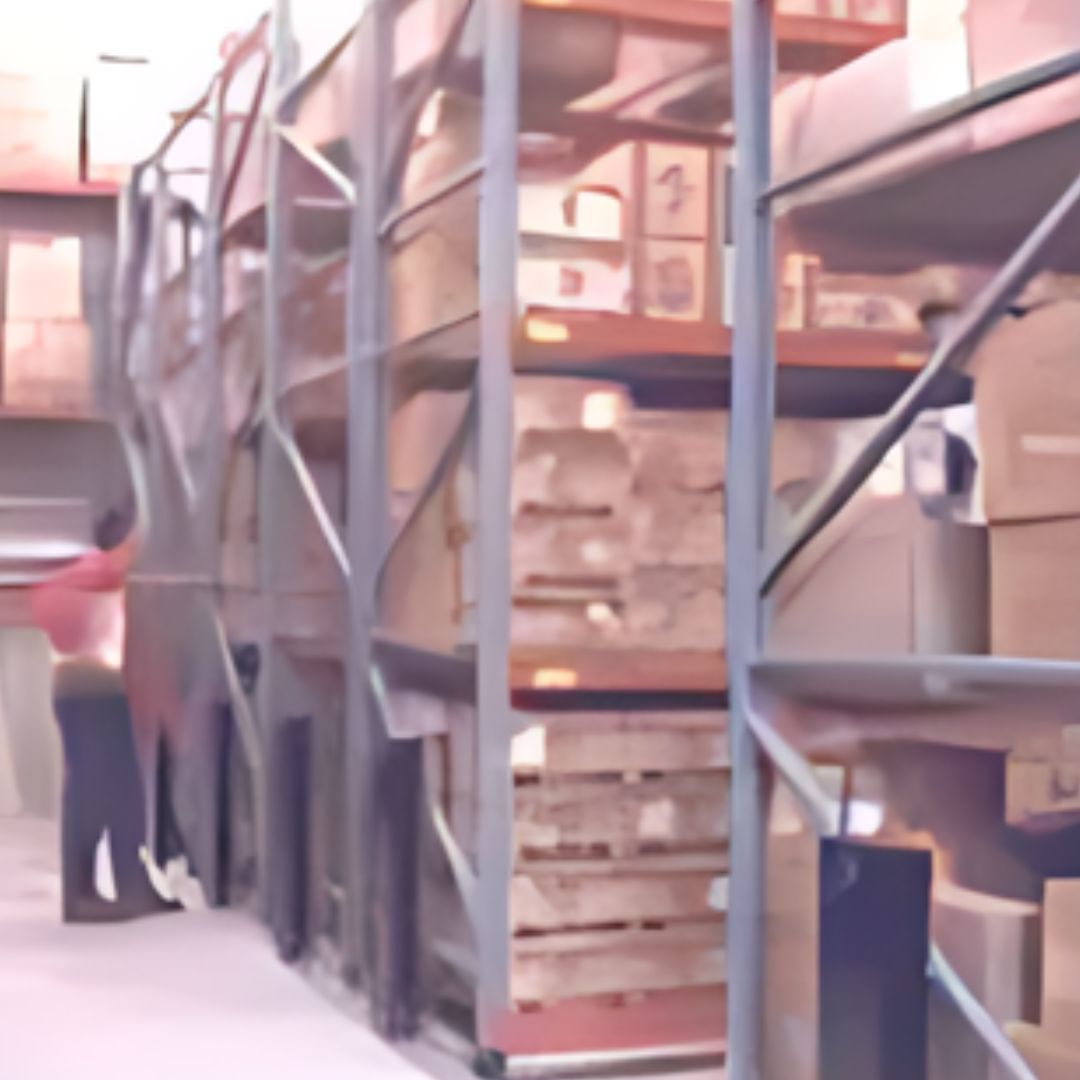 Mobile pallet rack system on powered carriages — Material Handling USA