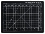 The Dahle Vantage® Premium Self-Healing Cutting Mat, 9 x 12, offers a black finish with white grid lines, inch-marked rulers, and diagonal lines at 30°, 45°, and 60°. The Vantage brand appears in the top right corner. Sold in a case of 48.