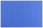 The Dahle Vantage® Premium Self-Healing Cutting Mat, 24 x 36, Blue, features a grid pattern with both centimeter and inch measurements on the edges and diagonal lines for precision cutting. Available in a case of eight.