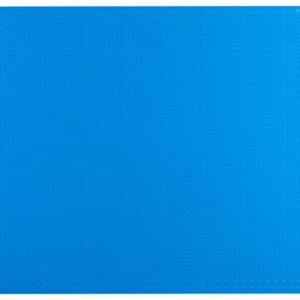 The Dahle Vantage® Premium Self-Healing Cutting Mat, 36 x 48, Blue, available in a case of four, features a large rectangular surface with gridlines and intersecting lines for precise cutting guidance.