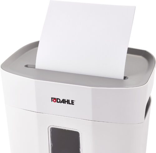 The Dahle PaperSAFE® PS 140 Paper Shredder, Deskside (Case Of 2), is beautifully designed with the brand logo, ready to smoothly shred sheets and ideal for any office setting.