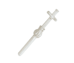 A clear glass laboratory pipette with graduated markings and stopcock valves, inspired by MH-USA Glass Tissue Grinders precision. It is designed for precise liquid measurement and transfer, making it perfect for any lab and elegantly isolated on a plain white background.