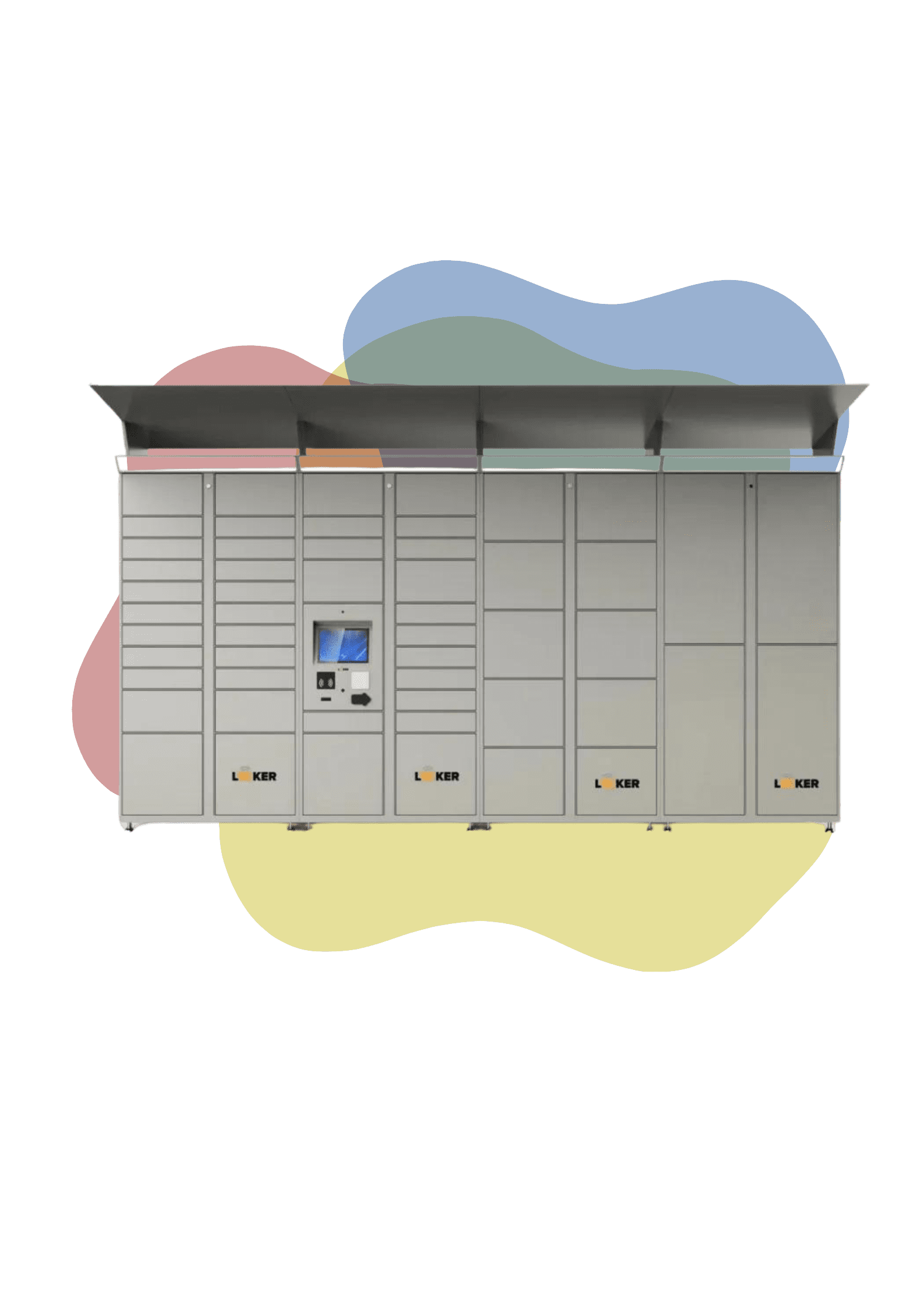 Parcel locker bank featured on the Utah Parcel Lockers page