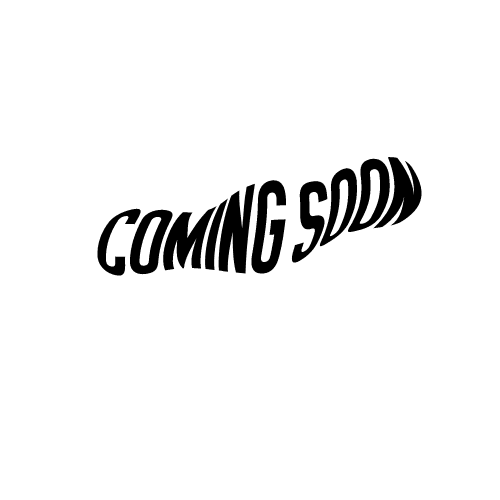 Text Coming Soon in a wavy, distorted font on a white background, evoking the anticipation of new material handling products by brand.