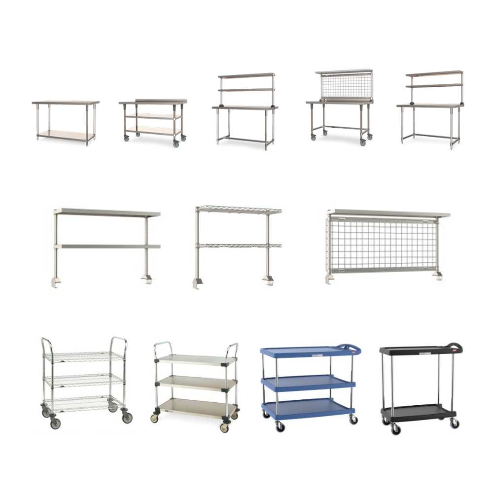 Table, Workstations , and Cart