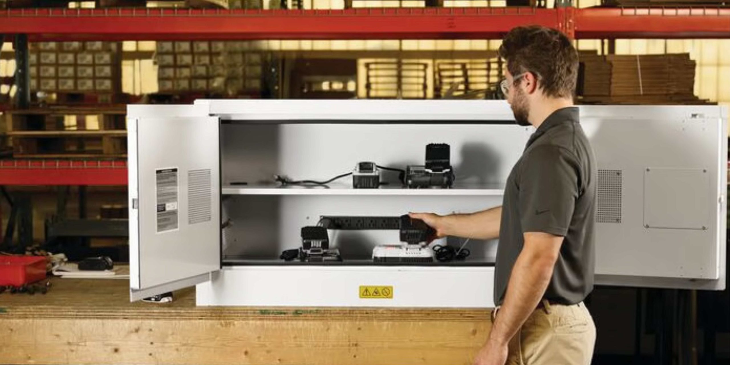 Lithium-Ion Battery Charging Safety Cabinet