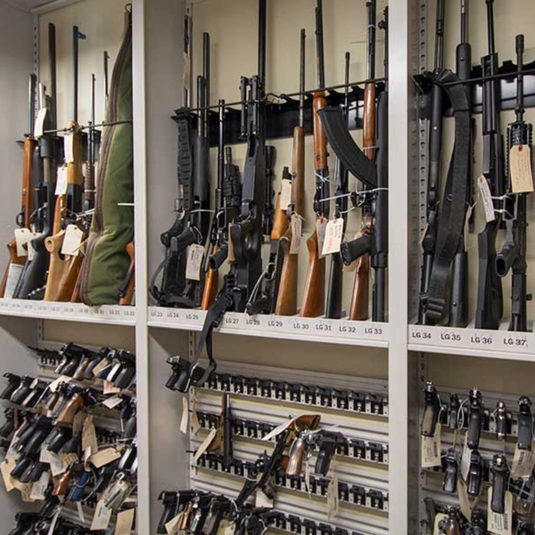 Weapons storage system for armory organization