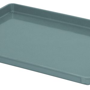 The Quantum Tray, a gray NSF-certified product made in the USA, measures 20W x 26L x 1-1/2H with raised edges on all sides and is viewed from above at a slight angle.