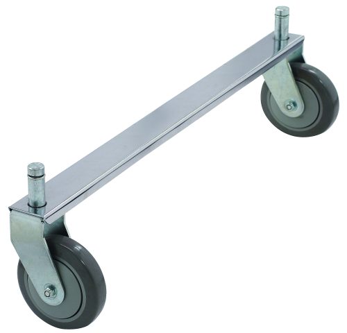 The Quantum Tie Bar, with a 24W chrome-plated finish, is designed for heavy-duty transport. Featuring two rigid casters (not included), this stylish and durable dolly ensures easy movement of items while adding a touch of elegance to your logistical tasks.