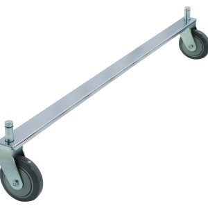 The Quantum Tie Bar features a 36W chrome plated finish and fits two rigid casters (not included), enhancing mobility.