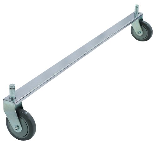 The Quantum Tie Bar features a 36W chrome plated finish and fits two rigid casters (not included), enhancing mobility.