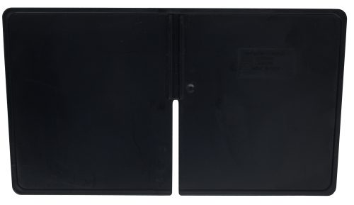 CD1285.jpg The Quantum Cross Divider for Qp1285 is a black, rectangular, split-top case with a central cross divider and a slight hinge indentation. Its smooth surface is featureless except for a subtle embossed label on the right side that reads Made in USA.