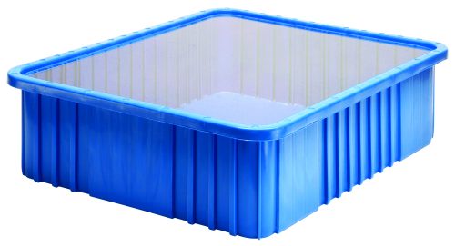 DDC93000CL.jpg This Quantum Dust Cover Inlay, compatible with DG93030, DG93060, DG93080, and DG93120, is a sturdy blue plastic storage tote featuring a clear lid and ribbed sides for organizing or storing items. Made in the USA.