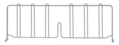 DIV24GY.jpg The Quantum Wire Shelf Divider, measuring 24D x 8H, features a gray epoxy antimicrobial finish and vertical sections for neat organization, ensuring functionality and cleanliness in any space.