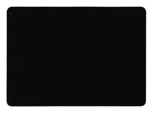 The Quantum Divider, compatible with Qed601, Qed602, and Qed603, is a sleek black rectangle with rounded corners resembling an unmarked card. Made in the USA, this pack of 4 offers simple elegance without visible text or patterns.