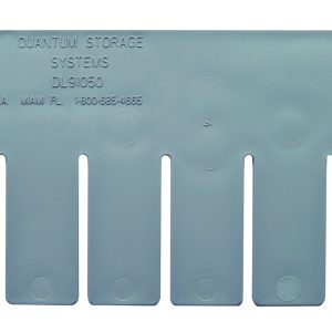 Gray Quantum Long Divider for DG91050, featuring six slots and circular indentations, available in a pack of 6. Made in the USA. Contact for inquiries.
