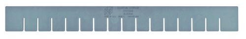 DL93030.jpg The Quantum Long Divider, made in the USA for use with DG93030, features evenly spaced notches for measuring or spacing. It comes in gray packs of 6 with clear inscriptions and measurement markings.