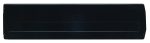 Close-up of a Quantum Bin Divider, solid black and rectangular with smooth edges, designed for use with QMS531. Set against a plain white background. Made in USA. Pack of 6.