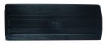 Black, rectangular Quantum Bin Divider, for use with QMS532. Features horizontal grooves and a slightly raised edge. Smooth matte finish with subtle imperfections, crafted in the USA. Pack of 6.