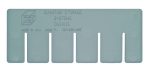 The Quantum Short Divider, made in the USA and compatible with DG91035, is gray and ideal for optimal organization. MADE IN U.S.A. MIAMI FL. 1-800-685-4665 is embossed on its surface.