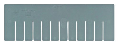 DS93060.jpg A gray Quantum Short Divider, crafted from plastic with nine slots for organization and embossed with Quantum Storage Systems DC60080, is designed for DG93060 units and made in the USA.