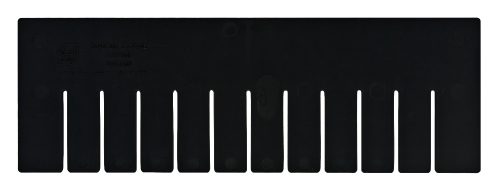 The Quantum Short Divider, made in the USA, comes in a pack of 6, designed for use with Dg93060Co. It features a sleek rectangular design with vertical slots at the bottom and has a logo and text on the top surface.