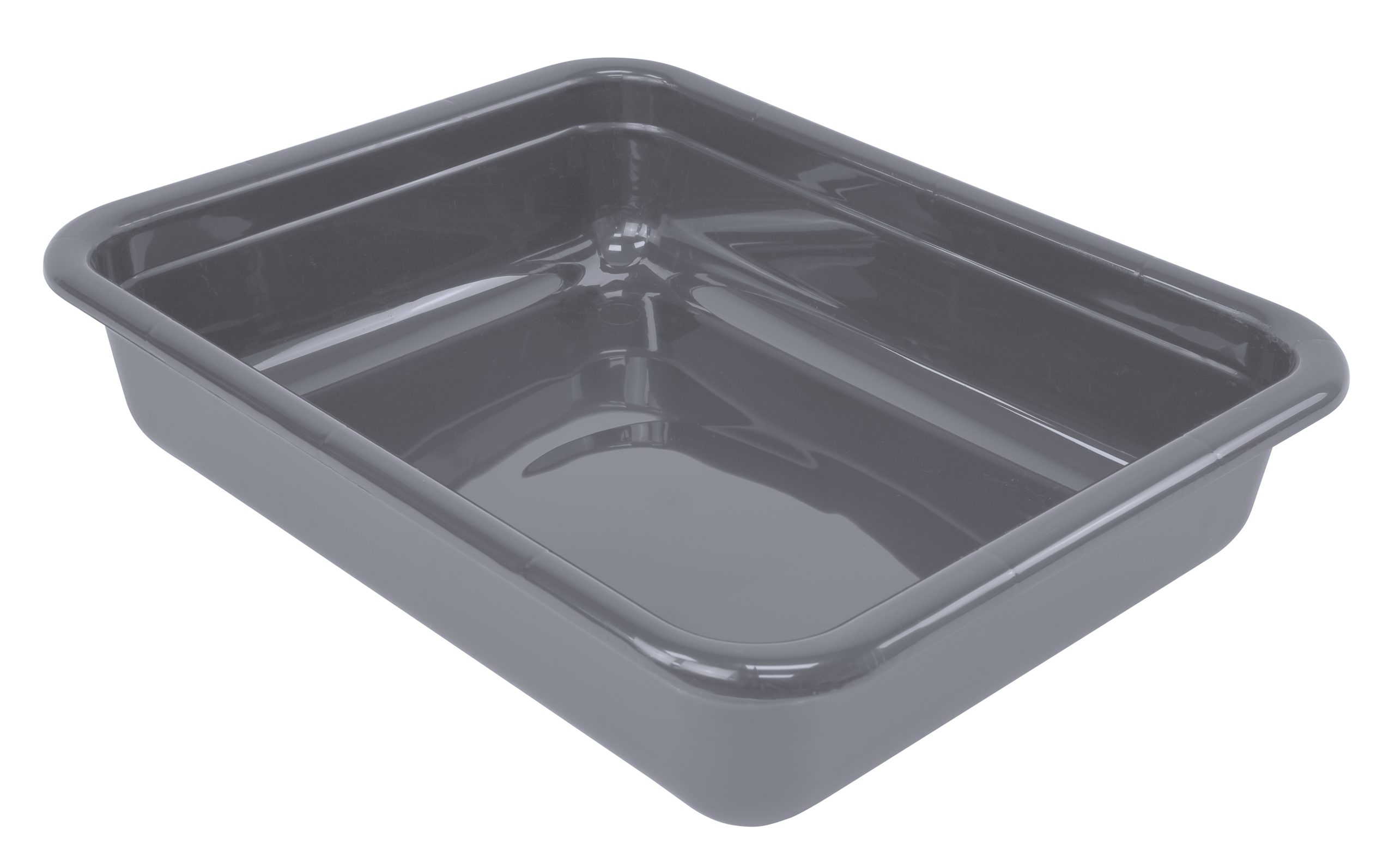 Bussing Tub, 20"W X 15"D X 5"H, Flat Bottom, Polypropylene, Gray, Made In USA, NSF