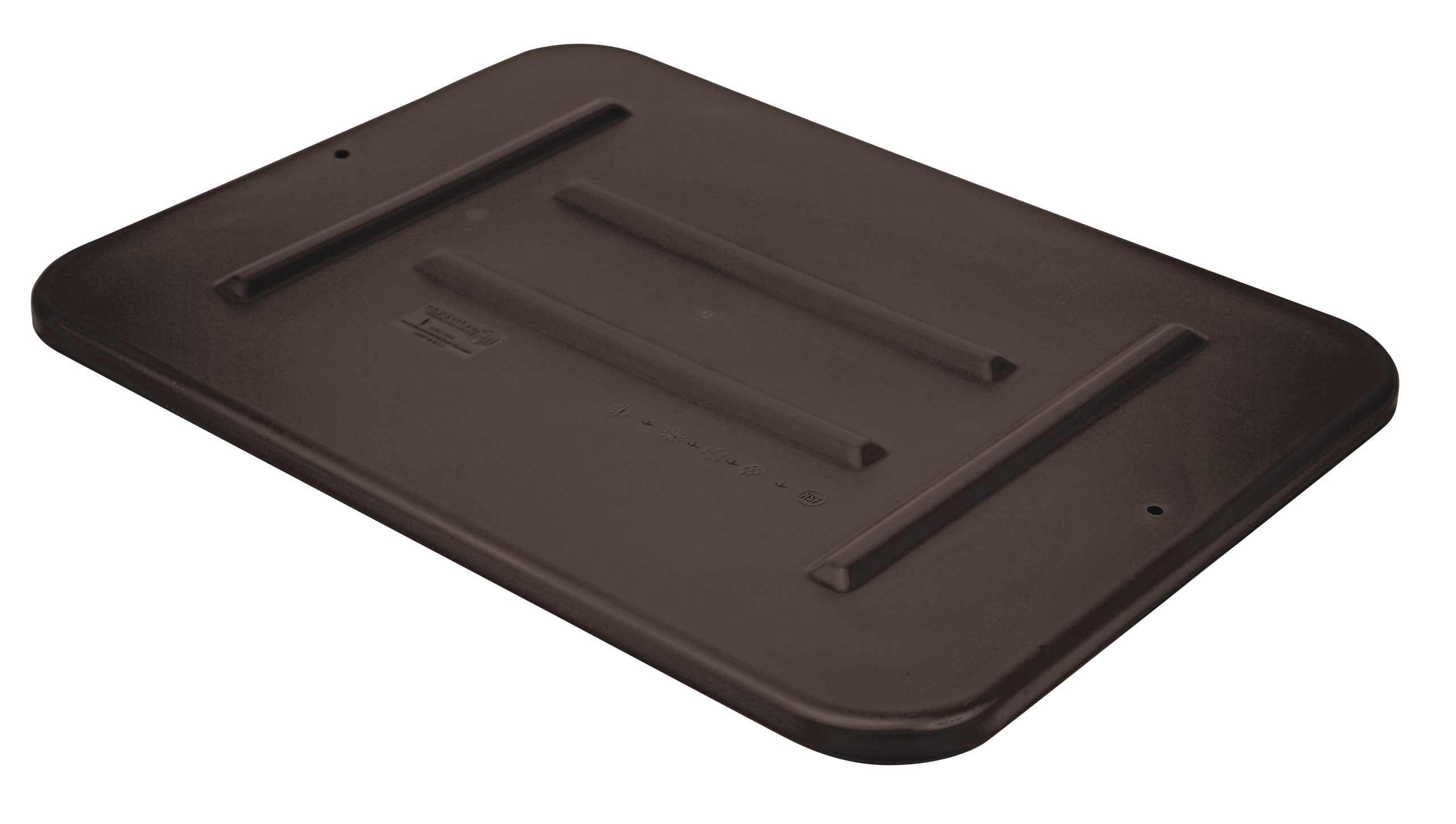 Bussing Tub Lid, 22"W X 16-1/2"D X 3/4"H, For Use With Fsb-20155R, Polypropylene, Brown, Made In USA, NSF