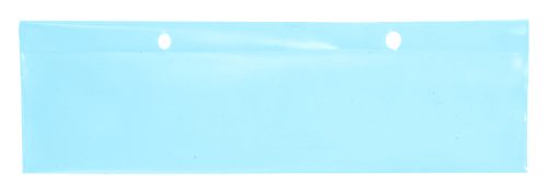 The Quantum Label Holder, Conductive, Clear, 8W x 2H, features two top holes for use with DG91025, DG91035, DG92035, and DG93030. Pack of 6.