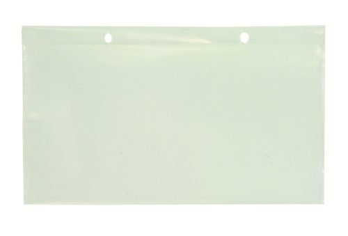 The Quantum Label Holder, clear and rectangular, measures 8W x 2H and includes holes for hanging or binding. Its compatible with DG91025, DG91035, DG92035, and DG93030.
