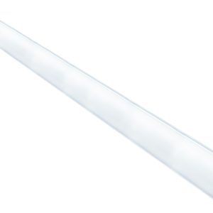 A clear Quantum Angled Label Holder, 24, shown at a 90° angle against a white background.