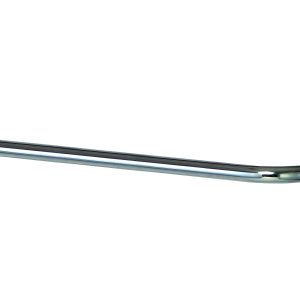 The Quantum Push Handle, 24W, features a chrome-plated finish and attaches to two vertical poles for a U-shaped structure, ideal for adjustable shelving or storage systems.