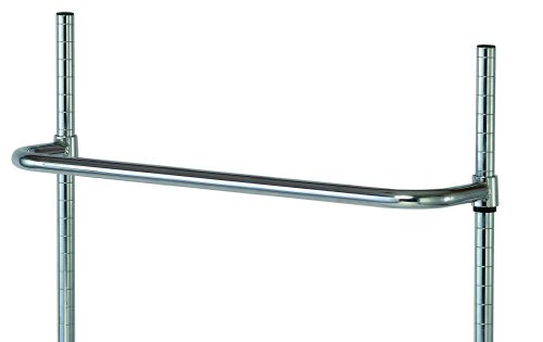 PH24.jpg The Quantum Push Handle, 24W, features a chrome-plated finish and attaches to two vertical poles for a U-shaped structure, ideal for adjustable shelving or storage systems.